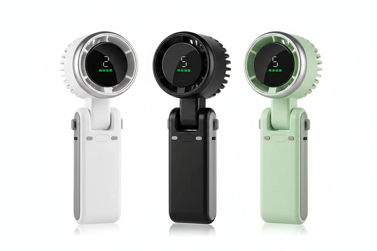 High-Speed Portable Neck Fan with Turbo Cooling